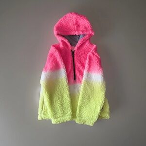 Justice Girls Ombre Sherpa Hoodie Size 10